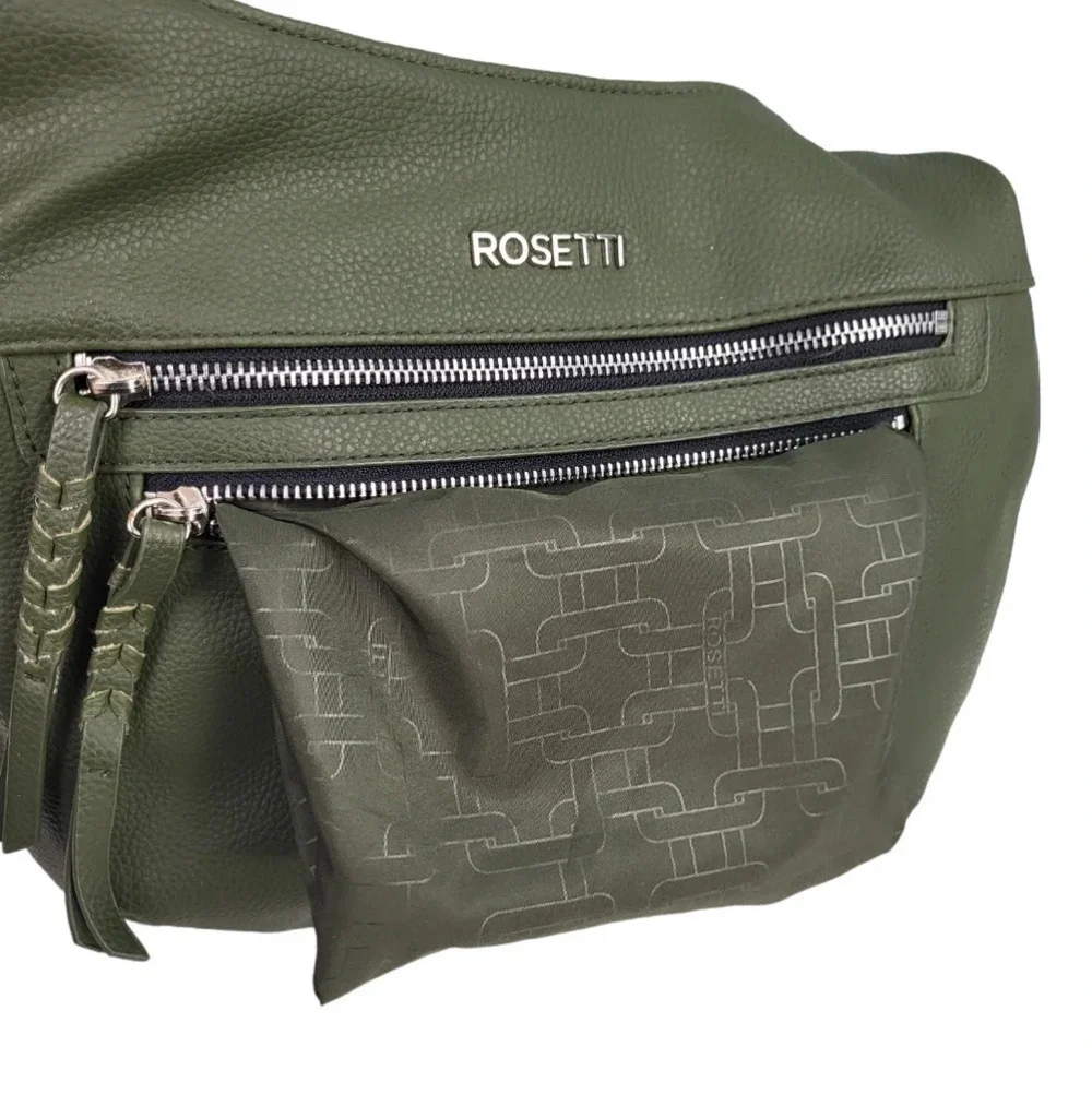 Rosetti London Green Crossbody Hobo Bag